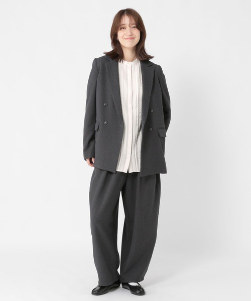 studio CLIP（スタディオクリップ）の「インドランダムタックシャツ《オケージョン2025AW》（シャツ/ブラウス・レディース・ブラック/アイボリー・FREE）」の22枚目の写真