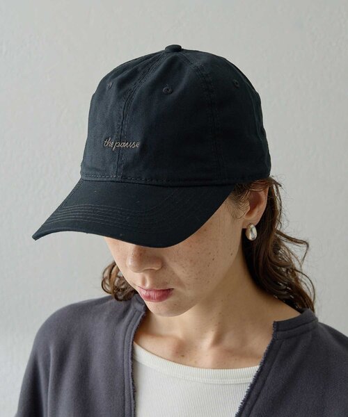 THE PAUSE(ザ ポーズ)の「【THE PAUSE】コットン刺繍キャップ(キャップ・レディース・ブラック/ブラウン・FREE)」の1枚目の写真