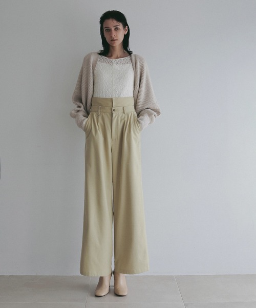 MANOF(マノフ)の「HIGH WAIST BARREL PANTS(その他パンツ・レディース・イエロー/ブラウン/チャコールグレー・S/M)」の18枚目の写真
