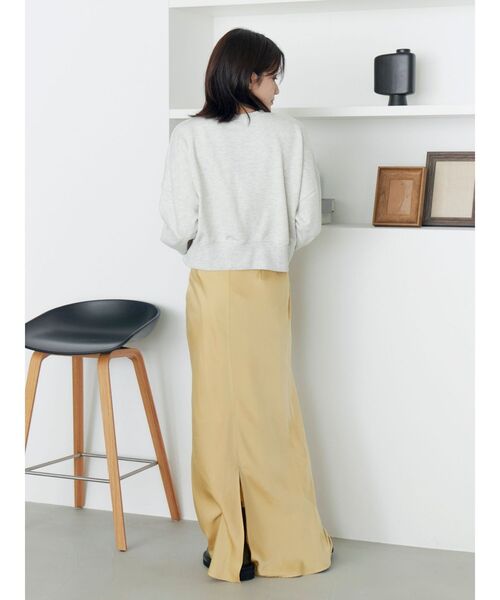 Ungrid（アングリッド）の「サテンフレアスカート（スカート・レディース・イエロー/アイボリー/ブラック・SMALL/MEDIUM）」の5枚目の写真