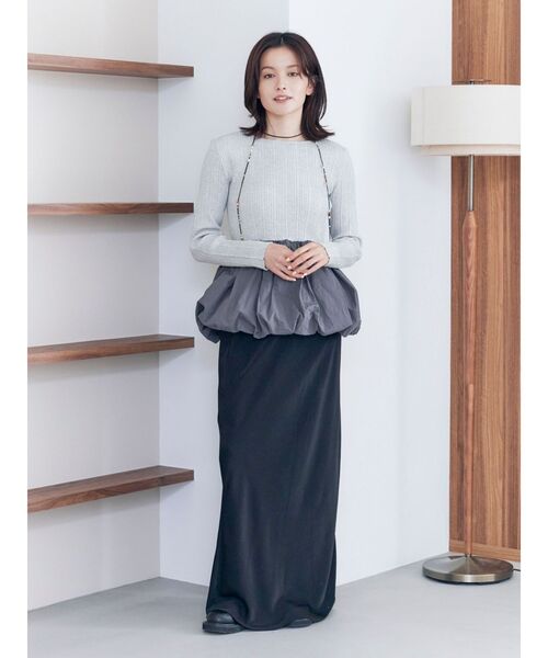 Ungrid（アングリッド）の「サテンフレアスカート（スカート・レディース・イエロー/アイボリー/ブラック・SMALL/MEDIUM）」の17枚目の写真