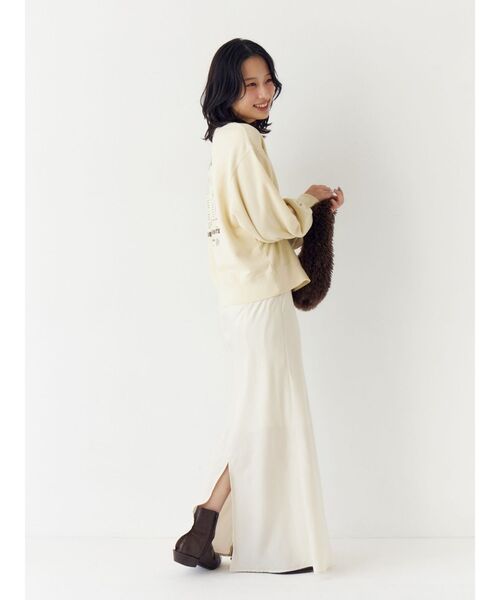 Ungrid（アングリッド）の「サテンフレアスカート（スカート・レディース・イエロー/アイボリー/ブラック・SMALL/MEDIUM）」の22枚目の写真