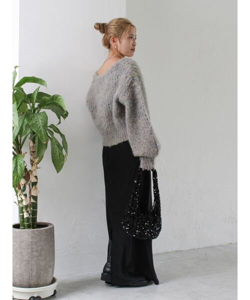 Ungrid（アングリッド）の「サテンフレアスカート（スカート・レディース・イエロー/アイボリー/ブラック・SMALL/MEDIUM）」の8枚目の写真