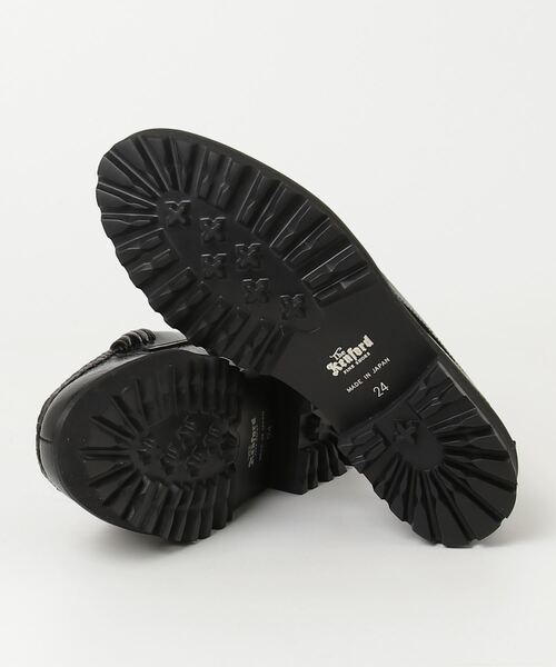 The Kenford Fineshoes（ケンフォードファインシューズ）の「【ROSE BUD別注】(The Kenford Fineshoes)TANK SOLE COMBI COLOR LOAFERS（ローファー・レディース・ブラック・23.5cm/24cm）」の6枚目の写真