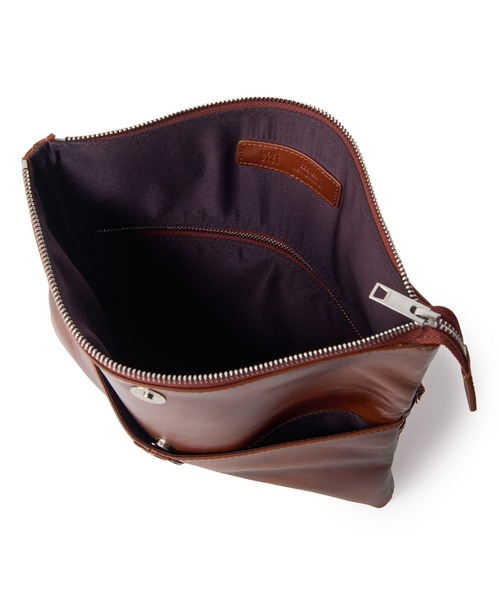 MEN'S BIGI（メンズビギ）の「【SEEKER/シーカー】別注 2wayクラッチ&ショルダーバッグ（ショルダーバッグ・メンズ・グレー/キャメル・FREE）」の22枚目の写真