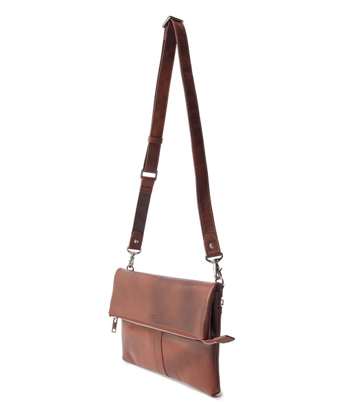 MEN'S BIGI（メンズビギ）の「【SEEKER/シーカー】別注 2wayクラッチ&ショルダーバッグ（ショルダーバッグ・メンズ・グレー/キャメル・FREE）」の13枚目の写真