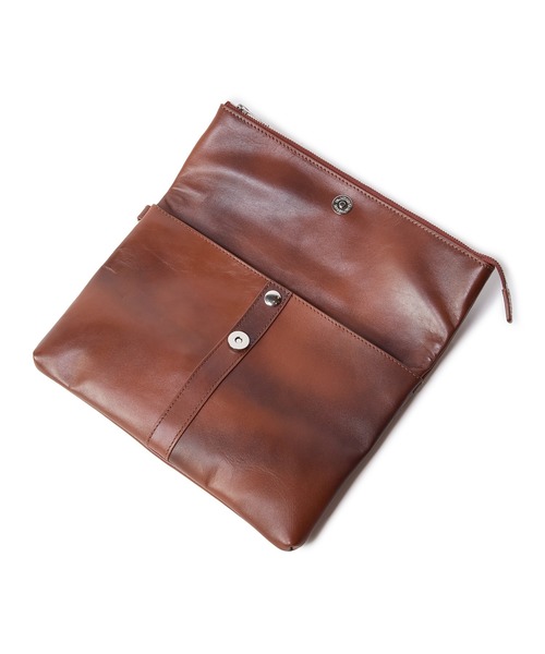 MEN'S BIGI（メンズビギ）の「【SEEKER/シーカー】別注 2wayクラッチ&ショルダーバッグ（ショルダーバッグ・メンズ・グレー/キャメル・FREE）」の21枚目の写真