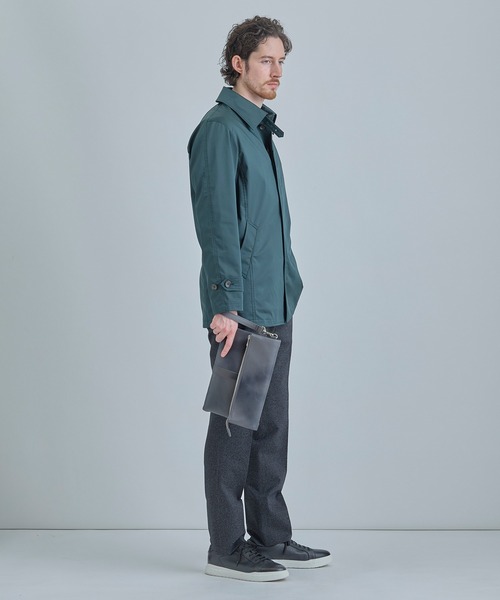 MEN'S BIGI（メンズビギ）の「【SEEKER/シーカー】別注 2wayクラッチ&ショルダーバッグ（ショルダーバッグ・メンズ・グレー/キャメル・FREE）」の10枚目の写真