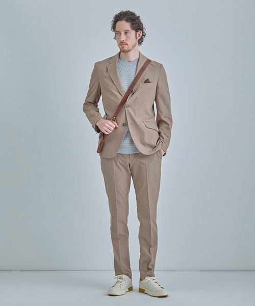 MEN'S BIGI（メンズビギ）の「【SEEKER/シーカー】別注 2wayクラッチ&ショルダーバッグ（ショルダーバッグ・メンズ・グレー/キャメル・FREE）」の8枚目の写真