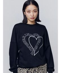 EMODA | ハートロゴオーバースウェットプルオーバー(スウェット)