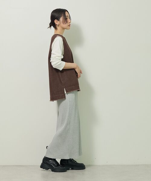 Green Parks(グリーンパークス)の「フリンジ付きデニムベスト(ベスト・レディース・ブラウン/ブラック・FREE)」の22枚目の写真