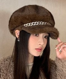 ロックンロールパンクロカビリービッグシルエット豹柄フェイクファーキャスケット ロックンロールパンクロカビリービッグシルエット豹柄フェイクファー