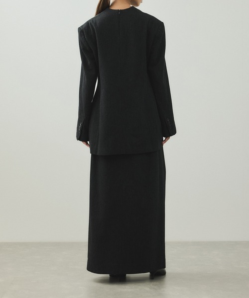 ADAM ET ROPE'(アダムエロペ)の「【EMOELLE】ウールコットン2タックスカート(スカート・レディース・チャコールグレー/ベージュ系その他・36/38)」の9枚目の写真