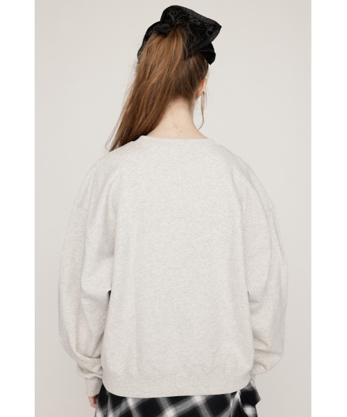 SLY(スライ)の「【ZOZO限定カラーあり】APPLIQUE LOGO SW TOPS アップリケ ロゴ スウェット トップス 秋服 冬服 トレーナー(スウェット・レディース・杢グレー/ブラウン/レッド/ネイビー/ブラック・FREE)」の22枚目の写真