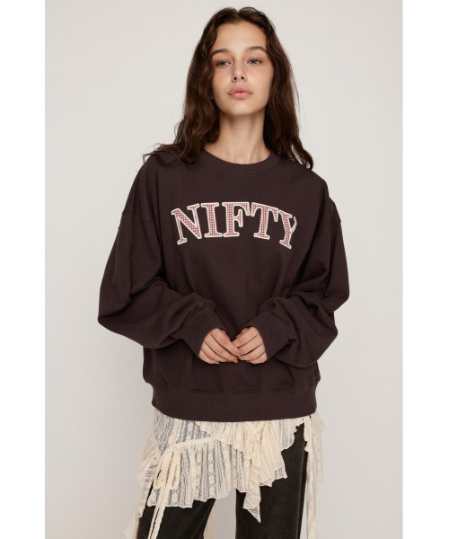 セール】【ZOZO限定カラーあり】APPLIQUE LOGO SW TOPS アップリケ