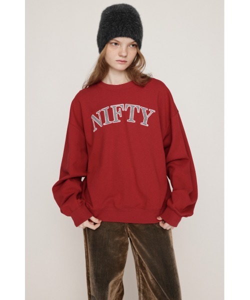 セール】【ZOZO限定カラーあり】APPLIQUE LOGO SW TOPS アップリケ