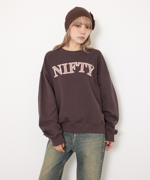 セール】【ZOZO限定カラーあり】APPLIQUE LOGO SW TOPS アップリケ