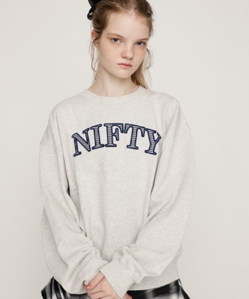 新品 フリー アサプロ Vintage likeスウェットトップス WEB限定 セール】【ZOZO限定カラーあり】APPLIQUE LOGO SW TOPS アップリケ