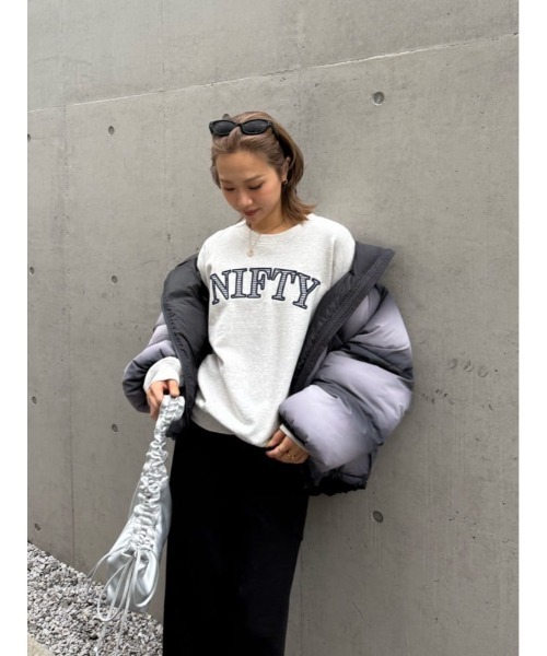 セール】【ZOZO限定カラーあり】APPLIQUE LOGO SW TOPS アップリケ