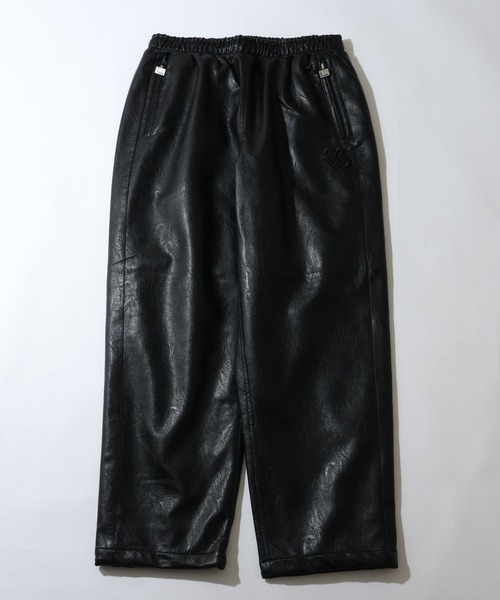 セール】【FUBU/フブ】 Faux Leather Track Pants / フォウ レザー