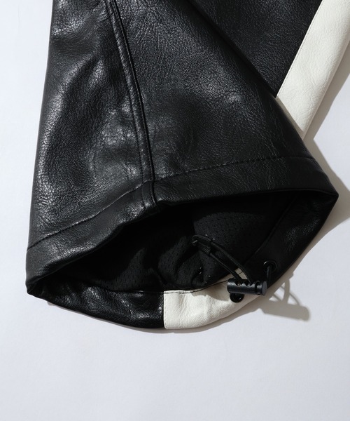 セール】【FUBU/フブ】 Faux Leather Track Pants / フォウ レザー