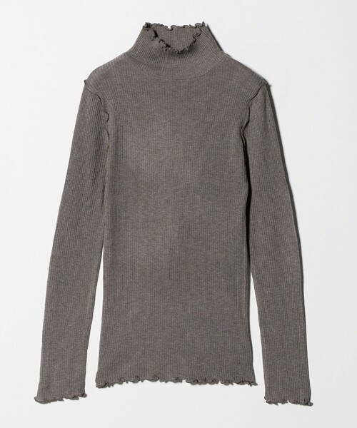A DAY IN THE LIFE UNITED ARROWS(アデイインザライフユナイテッドアローズ)の「リブ ラメメロー ハイネックニット <A DAY IN THE LIFE>(ニット/セーター・レディース・ブラック/モカ/ライトグレー/ベージュ/その他1・FREE)」の4枚目の写真