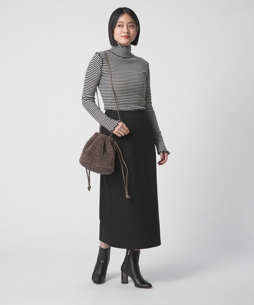 A DAY IN THE LIFE UNITED ARROWS(アデイインザライフユナイテッドアローズ)の「リブ ラメメロー ハイネックニット <A DAY IN THE LIFE>(ニット/セーター・レディース・ブラック/モカ/ライトグレー/ベージュ/その他1・FREE)」の10枚目の写真