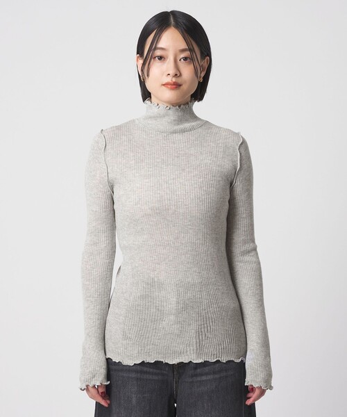 セール】リブ ラメメロー ハイネックニット ＜A DAY IN THE LIFE