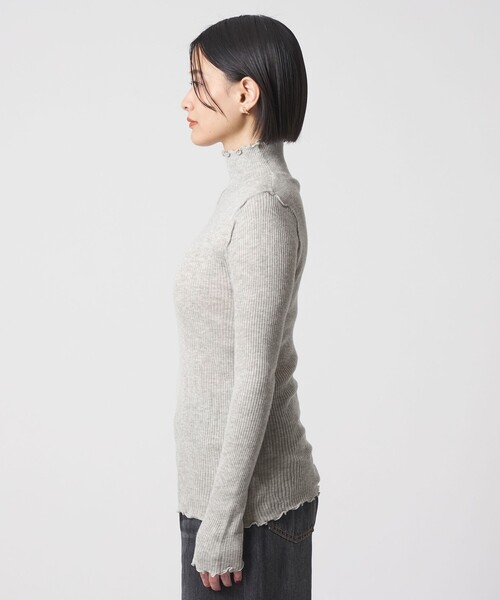 A DAY IN THE LIFE UNITED ARROWS(アデイインザライフユナイテッドアローズ)の「リブ ラメメロー ハイネックニット <A DAY IN THE LIFE>(ニット/セーター・レディース・ブラック/モカ/ライトグレー/ベージュ/その他1・FREE)」の13枚目の写真