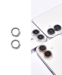 Hamee | iPhone 17/16/16 Plus 専用 カメラレンズ保護カバー(ラインストーン)(スマホグッズ)