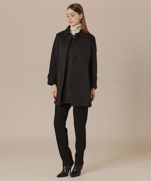 MACKINTOSH LONDON（マッキントッシュ ロンドン）の「【ROSLEY/ロズリー】レインナイロンタフタコート（トレンチコート・レディース・ブラック/ブラウン・38）」の20枚目の写真