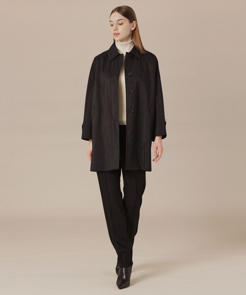 MACKINTOSH LONDON（マッキントッシュ ロンドン）の「【ROSLEY/ロズリー】レインナイロンタフタコート（トレンチコート・レディース・ブラック/ブラウン・38）」の19枚目の写真