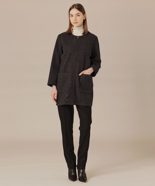 MACKINTOSH LONDON（マッキントッシュ ロンドン）の「【ROSLEY/ロズリー】レインナイロンタフタコート（トレンチコート・レディース・ブラック/ブラウン・38）」の18枚目の写真