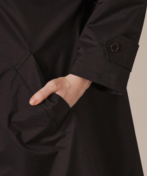 MACKINTOSH LONDON（マッキントッシュ ロンドン）の「【ROSLEY/ロズリー】レインナイロンタフタコート（トレンチコート・レディース・ブラック/ブラウン・38）」の11枚目の写真