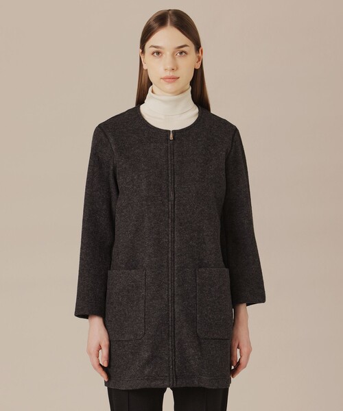 MACKINTOSH LONDON（マッキントッシュ ロンドン）の「【ROSLEY/ロズリー】レインナイロンタフタコート（トレンチコート・レディース・ブラック/ブラウン・38）」の4枚目の写真