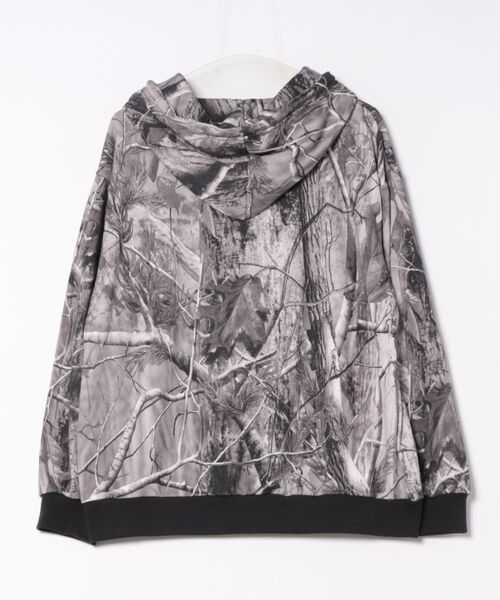 Revo.(レボ)の「リアルツリーカモ デジタルプリント ジップ フーディー ツリーカモ 裏毛 スウェット ジップパーカー(パーカー・メンズ・リアルツリーカモ/グレー系カモフラージュ・L/M)」の3枚目の写真