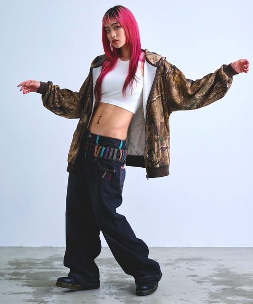 Revo.(レボ)の「リアルツリーカモ デジタルプリント ジップ フーディー ツリーカモ 裏毛 スウェット ジップパーカー(パーカー・メンズ・リアルツリーカモ/グレー系カモフラージュ・L/M)」の21枚目の写真