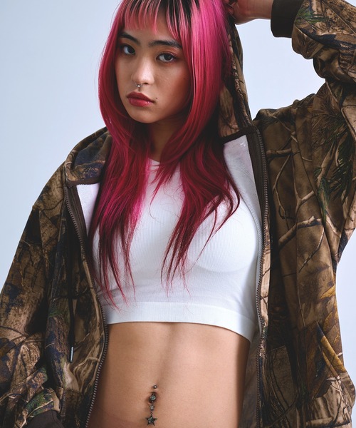 Revo.(レボ)の「リアルツリーカモ デジタルプリント ジップ フーディー ツリーカモ 裏毛 スウェット ジップパーカー(パーカー・メンズ・リアルツリーカモ/グレー系カモフラージュ・L/M)」の17枚目の写真