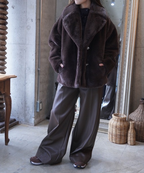 jakke（ジャッキー）の「RITA COAT（その他アウター・レディース・ブラウン・M）」の8枚目の写真