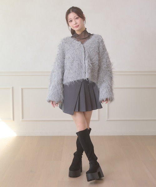 【新品】erme Shaggy short cardigan erme エルメ SHAGGY BRUSHED SHORT CARDIGAN