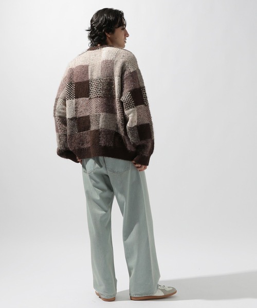 niko and...(ニコアンド)の「ブロックチェックニットプルオーバー(ニット/セーター・メンズ・チャコール/ブラウン・MEDIUM/LARGE)」の11枚目の写真