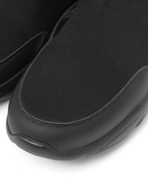 studio CLIP（スタディオクリップ）の「【撥水・消臭・抗菌防臭・クッションインソール】軽らく撥水ニットブーツ（ブーツ・レディース・グレー/ブラック/アイボリー・LARGE/MEDIUM）」の9枚目の写真