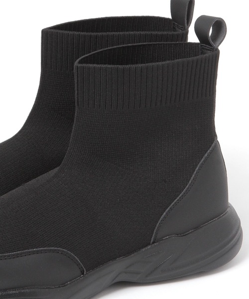 studio CLIP（スタディオクリップ）の「【撥水・消臭・抗菌防臭・クッションインソール】軽らく撥水ニットブーツ（ブーツ・レディース・グレー/ブラック/アイボリー・LARGE/MEDIUM）」の10枚目の写真