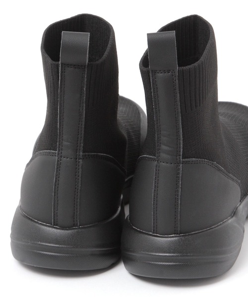 studio CLIP（スタディオクリップ）の「【撥水・消臭・抗菌防臭・クッションインソール】軽らく撥水ニットブーツ（ブーツ・レディース・グレー/ブラック/アイボリー・LARGE/MEDIUM）」の11枚目の写真