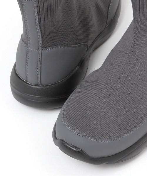 studio CLIP（スタディオクリップ）の「【撥水・消臭・抗菌防臭・クッションインソール】軽らく撥水ニットブーツ（ブーツ・レディース・グレー/ブラック/アイボリー・LARGE/MEDIUM）」の13枚目の写真