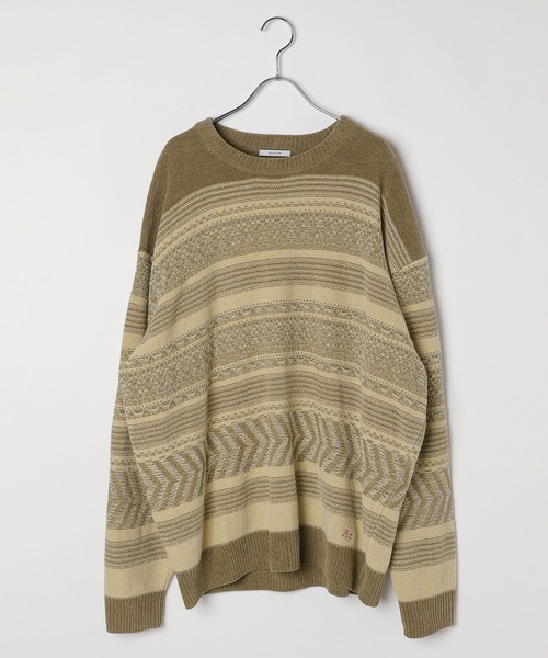 BAYFLOW(ベイフロー)の「MELLOW SHADEプルオーバー(ニット/セーター・メンズ・イエロー/その他2/ブルーグリーン/スモーク/その他1・MEDIUM/LARGE)」の7枚目の写真