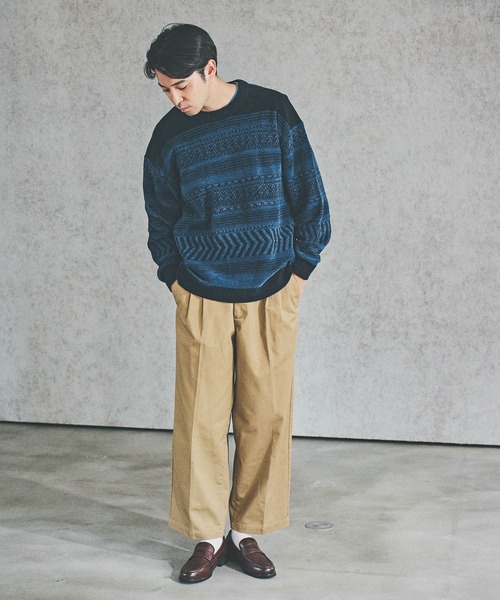 BAYFLOW(ベイフロー)の「MELLOW SHADEプルオーバー(ニット/セーター・メンズ・イエロー/その他2/ブルーグリーン/スモーク/その他1・MEDIUM/LARGE)」の9枚目の写真