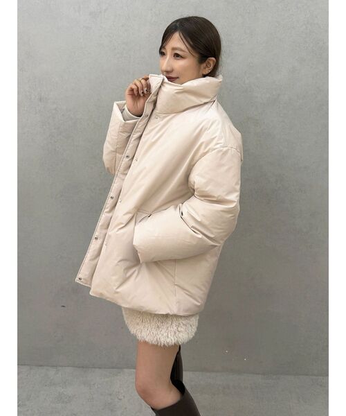 MERCURYDUO（マーキュリーデュオ）の「プードルファーライクミニスカート（スカート・レディース・チャコールグレー/アイボリー・SMALL/MEDIUM）」の14枚目の写真