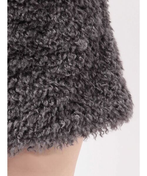 MERCURYDUO（マーキュリーデュオ）の「プードルファーライクミニスカート（スカート・レディース・チャコールグレー/アイボリー・SMALL/MEDIUM）」の19枚目の写真