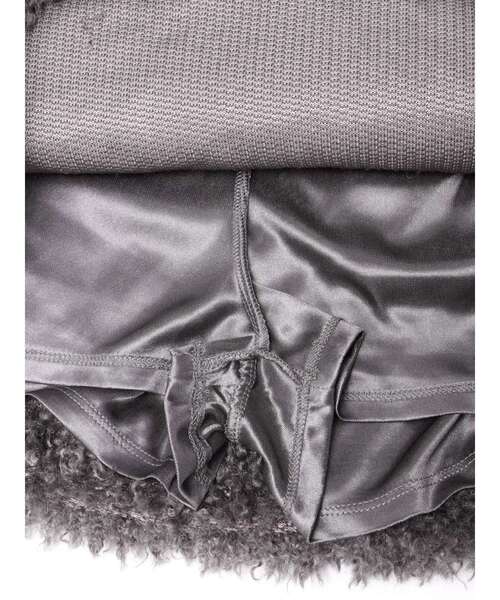 MERCURYDUO（マーキュリーデュオ）の「プードルファーライクミニスカート（スカート・レディース・チャコールグレー/アイボリー・SMALL/MEDIUM）」の21枚目の写真